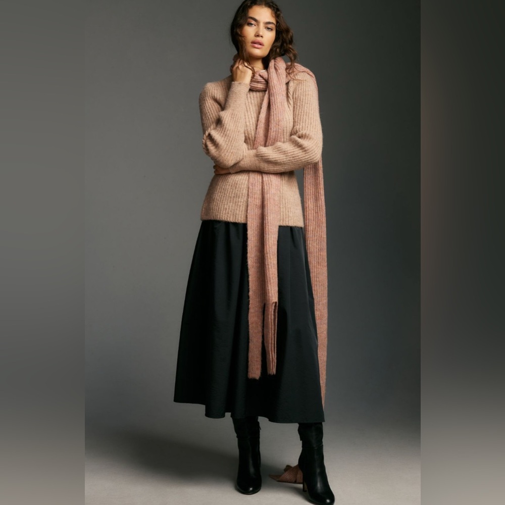 ✨ Anthropologie Extreme Fringe Scarf - Picture 2 of 4